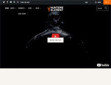 Tablet Screenshot of hunterselement.com