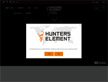Tablet Screenshot of hunterselement.co.nz